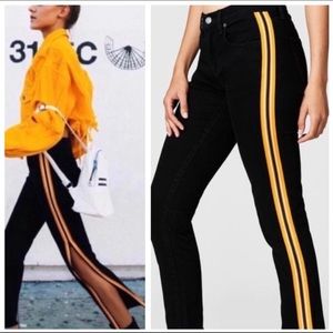 Carmar LF High Rise Side Stripe Zip Ankle Jeans size 25